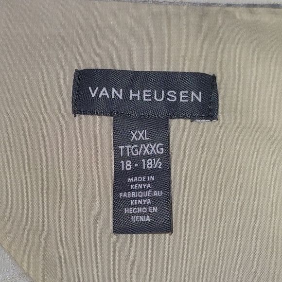 Amazing! Van Heusen Sz XXL w/ Tone-on-Tone Print Linen Look B22 - Picture 4 of 7